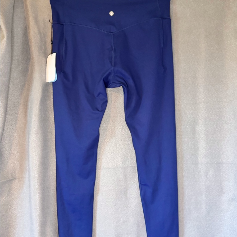 Blue High-Waisted Leggings/Joy Mangano Clean Boss.  NWT - Picture 2 of 4